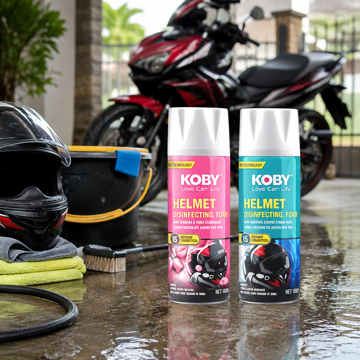 Botol Helmet Disinfecting Foam KOBY