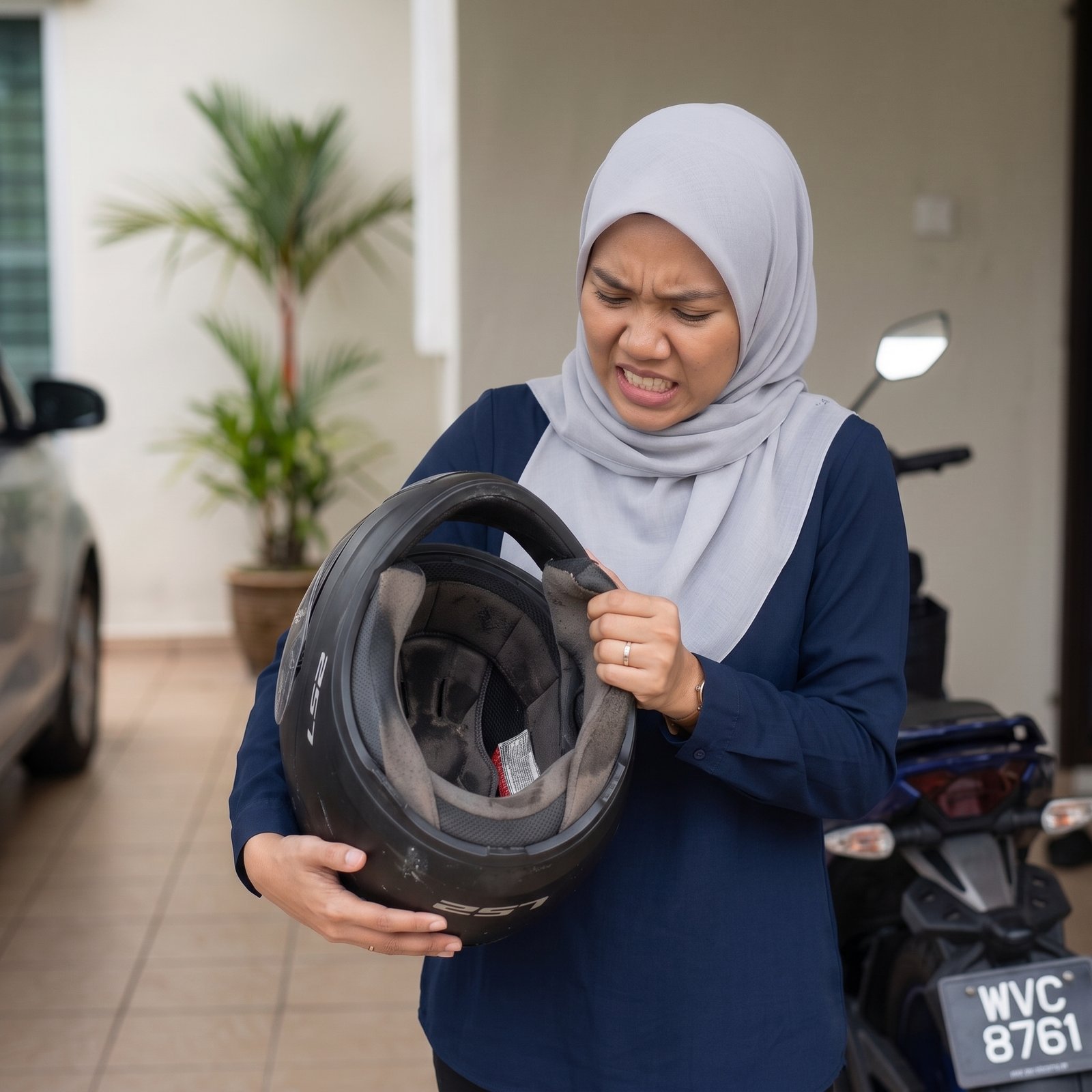 Tunggu helmet kering